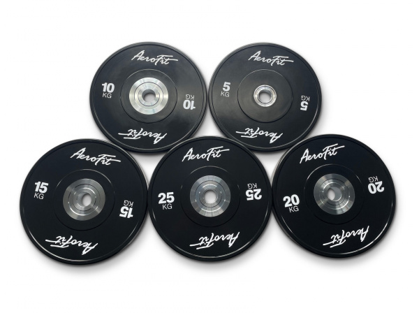 Aerofit AFBD 20 кг бамперные диски для кроссфита, черные